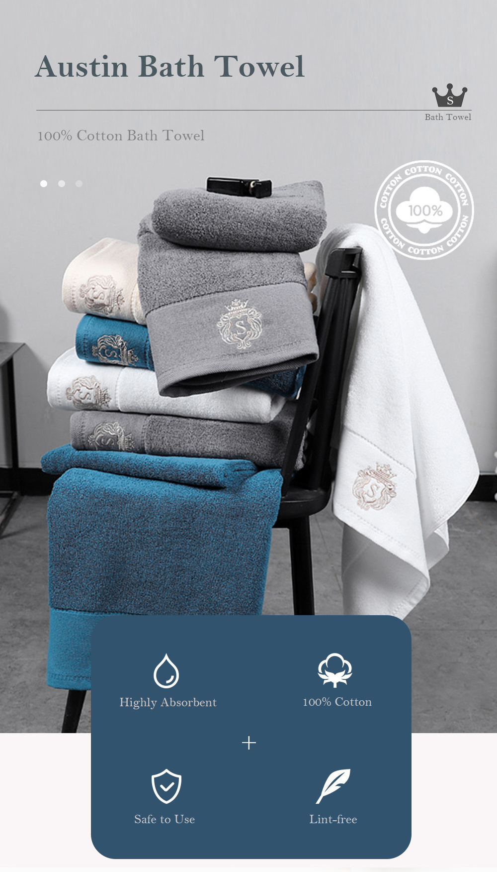 100_ Premium Cotton Bath Towel-1
